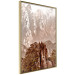 Wall Poster Monolith - mountain landscape with small plant details in sepia tone 127907 additionalThumb 12