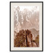 Wall Poster Monolith - mountain landscape with small plant details in sepia tone 127907 additionalThumb 19