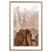 Wall Poster Monolith - mountain landscape with small plant details in sepia tone 127907 additionalThumb 16