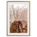 Wall Poster Monolith - mountain landscape with small plant details in sepia tone 127907 additionalThumb 20