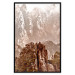 Wall Poster Monolith - mountain landscape with small plant details in sepia tone 127907 additionalThumb 18