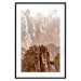 Wall Poster Monolith - mountain landscape with small plant details in sepia tone 127907 additionalThumb 15