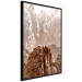 Wall Poster Monolith - mountain landscape with small plant details in sepia tone 127907 additionalThumb 11