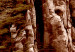 Wall Poster Monolith - mountain landscape with small plant details in sepia tone 127907 additionalThumb 9