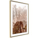 Wall Poster Monolith - mountain landscape with small plant details in sepia tone 127907 additionalThumb 7