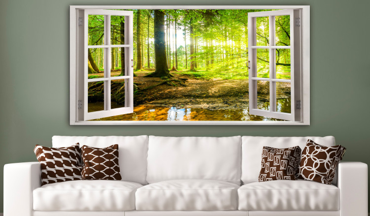 Large canvas print Window: View on Forest II [Large Format] 128907 additionalImage 5