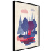 Wall Poster Forest Dwellers - abstract colorful forest with figures and a funny character 129907 additionalThumb 2