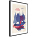 Wall Poster Forest Dwellers - abstract colorful forest with figures and a funny character 129907 additionalThumb 3