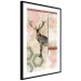 Wall Poster Lost Stag - abstract animal among figures on a light background 131807 additionalThumb 12