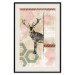 Wall Poster Lost Stag - abstract animal among figures on a light background 131807 additionalThumb 19