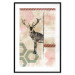 Wall Poster Lost Stag - abstract animal among figures on a light background 131807 additionalThumb 17