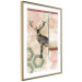Wall Poster Lost Stag - abstract animal among figures on a light background 131807 additionalThumb 11