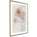 Poster Anna and Roses - abstract black line art of a woman with flowers in her hair 132207 additionalThumb 7