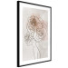 Poster Anna and Roses - abstract black line art of a woman with flowers in her hair 132207 additionalThumb 6