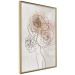 Poster Anna and Roses - abstract black line art of a woman with flowers in her hair 132207 additionalThumb 12