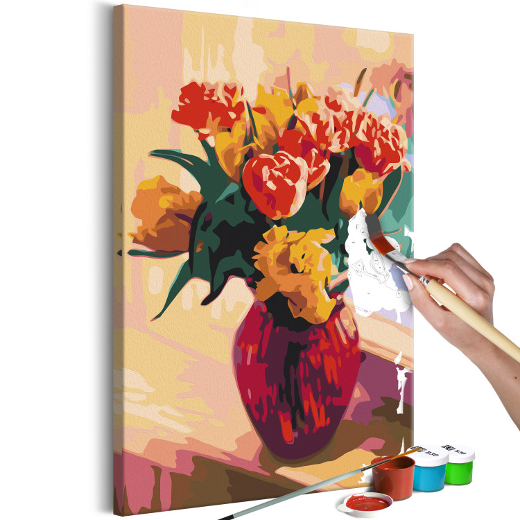 Paint by Number Kit Tulips in Red Vase  132307 additionalImage 7