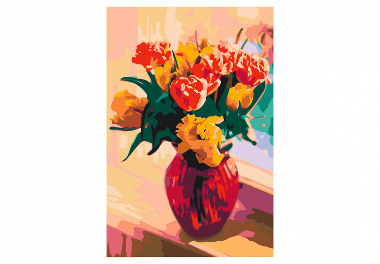 Paint by Number Kit Tulips in Red Vase  132307 additionalImage 6