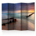 Room Divider Screen Beach - Sunset II (5-piece) - seascape of colorful sky 132907