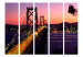Room Divider Charming Evening in San Francisco II (5-piece) - architecture at night 133107 additionalThumb 3