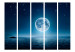 Room Divider Moonlit Night II (5-piece) - landscape of sky and calm sea 133207 additionalThumb 3