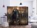 Room Divider Screen Dragon Castle II (5-piece) - dark abstraction with knight figures 133407 additionalThumb 2