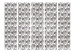 Folding Screen White Queen II (5-piece) - elegant composition in gray pattern 133507 additionalThumb 3