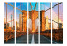 Room Divider Bridge of Happiness II - bridge architecture against the cityscape and rainbow in the sky 133907 additionalThumb 3