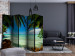 Room Divider Screen Beach Relaxation II - summer seascape amidst tropical vegetation 134007 additionalThumb 4