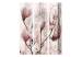 Room Divider Magnolia Curtain (3-piece) - pink flowers on a distressed background 134307 additionalThumb 3