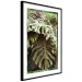 Poster Jungle Nobility - tropical composition of green monstera leaves 134507 additionalThumb 8