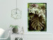 Poster Jungle Nobility - tropical composition of green monstera leaves 134507 additionalThumb 2