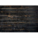 Photo Wallpaper Wooden background - uniform pattern of horizontal black boards with clearances 135107 additionalThumb 5