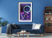 Wall Poster Glassy Love - neon texts with imitation of 3D effect on a colorful background 135507 additionalThumb 10
