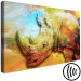 Canvas Rhinoceros (1-piece) Wide - multicolored exotic animal 137007 additionalThumb 6