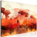 Canvas Print Fiery Flowers (1-piece) Wide - landscape in warm colors 138307 additionalThumb 2
