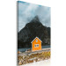 Canvas Northern Shore (1-piece) Vertical - house by the sea and mountains in the background 138707 additionalThumb 2