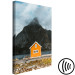 Canvas Northern Shore (1-piece) Vertical - house by the sea and mountains in the background 138707 additionalThumb 6