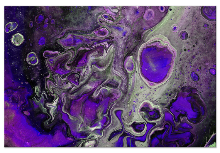 Canvas Art Print Abstraction in Purples (1-piece) Wide - modern composition 142507