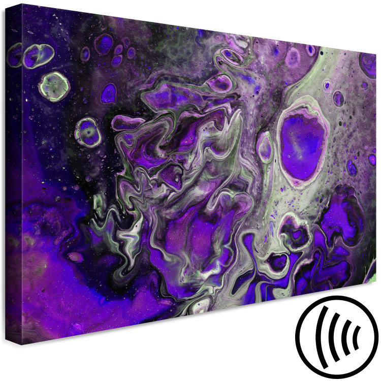 Canvas Art Print Abstraction in Purples (1-piece) Wide - modern composition 142507 additionalImage 6