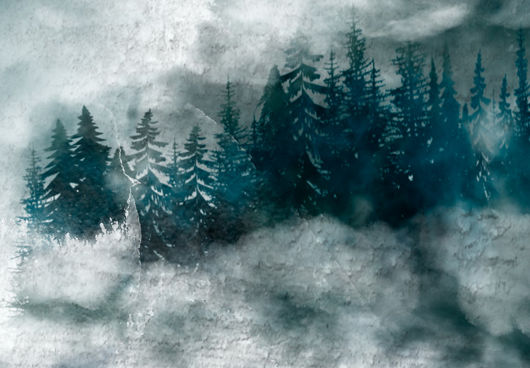 Canvas Misty Landscape (1-piece) Wide - landscape overlooking the forest 143507 additionalImage 4
