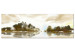 Canvas Art Print Sepia Autumn Landscape (1-piece) Narrow - delicate abstraction 143707