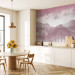 Wall Mural Hazy Landscape - View of the Mountains and the Lake in Pink Shades 146007 additionalThumb 7