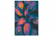 Paint by Number Kit Rainbow Leaves - Colorful Plant, Dark Colors, Water Drops 146207 additionalThumb 3