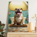 Canvas Art Print AI French Bulldog Dog - Animal Waiting In Colorful Bathroom - Vertical 150107 additionalThumb 11