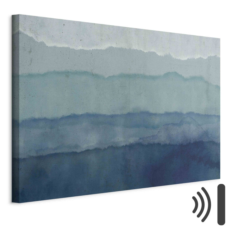 Canvas Harmony of Waves - Nautical Abstraction With Blue Watercolors 151207 additionalImage 8