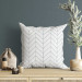 Decorative Microfiber Pillow Gray Patterns - A Minimalist Linear Composition on a Light Background 151407 additionalThumb 4
