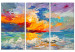Canvas Seascape - Painted Sunset in Vivid Colors 151807