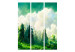 Folding Screen Mountain Landscape - Trees on a Mountainside Painted in Watercolor [Room Dividers] 159807 additionalThumb 3