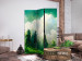 Folding Screen Mountain Landscape - Trees on a Mountainside Painted in Watercolor [Room Dividers] 159807 additionalThumb 2