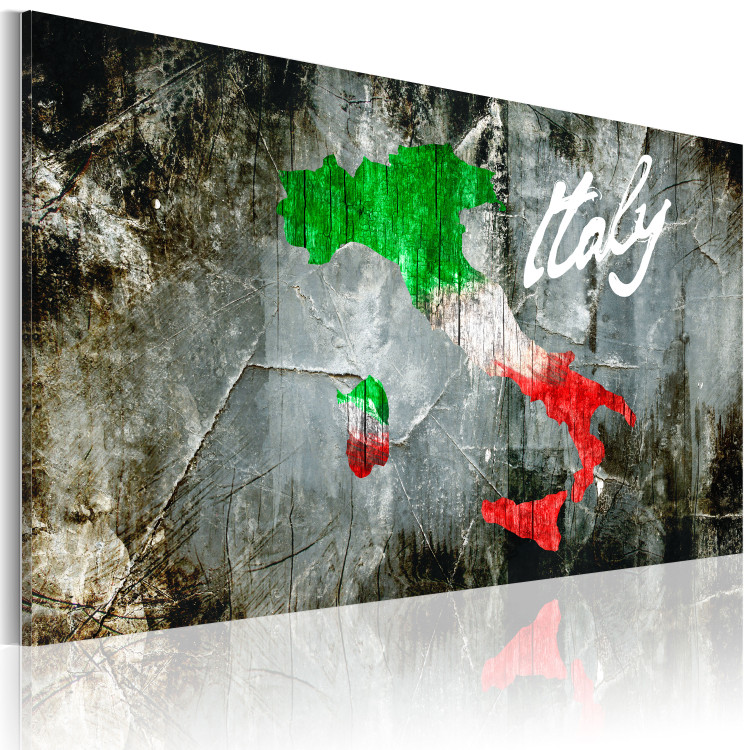Canvas Print Artistic map of Italy 55307 additionalImage 2